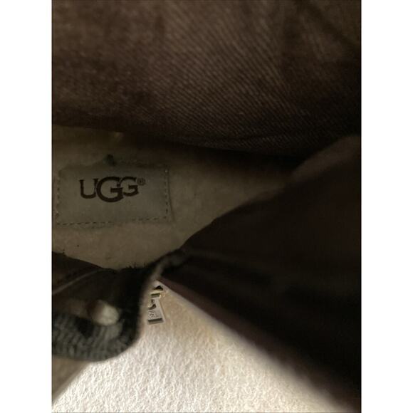 UGG Robbie Waterproof Boots Women’s Sz 6.5 Brown Leather Sherpa 017377 Outdoor - Picture 8 of 9